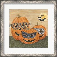 Framed Funny Pumpkins