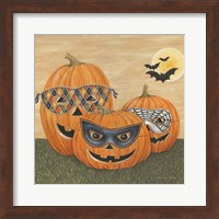 Framed Funny Pumpkins