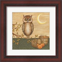 Framed Halloween Owl