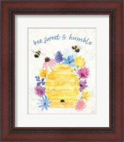 Framed Bee Harmony IV