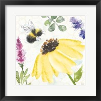 Framed 'Bee Harmony III' border=