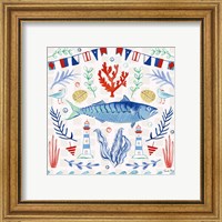 Framed 'Maritime Delight IV' border=