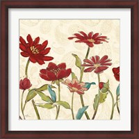 Framed Red Gold Beauties III Crop