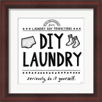 Framed 'DIY Laundry' border=
