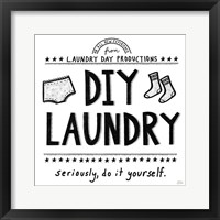 Framed 'DIY Laundry' border=