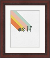 Framed Rainbow Words I