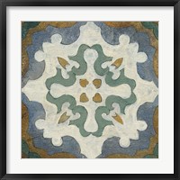 Old World Tile VI Framed Print