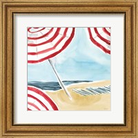 Framed Stripes on the Beach I