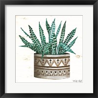 Mud Cloth Vase V Framed Print