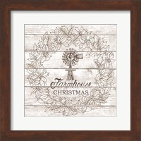 Framed Farmhouse Christmas Wreath