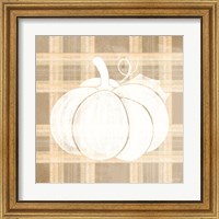 Framed 'Plaid Pumpkin I' border=