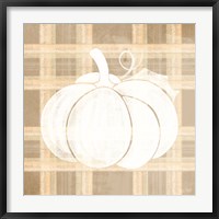 Framed Plaid Pumpkin I