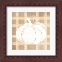 Framed Plaid Pumpkin I