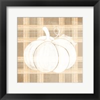 Plaid Pumpkin I Framed Print