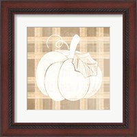 Framed Plaid Pumpkin II
