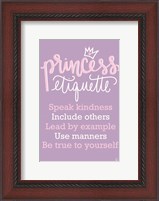 Framed Princess Etiquette