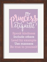 Framed Princess Etiquette