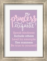 Framed Princess Etiquette