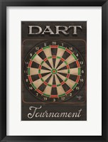 Dart Tournament Framed Print