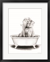 Framed Elephant in Tub