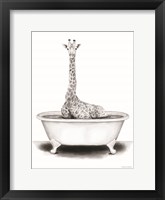 Framed Giraffe in Tub