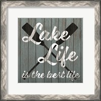 Framed 'Lake Life' border=
