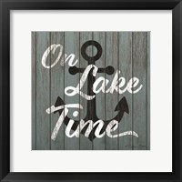 Framed 'On Lake Time' border=