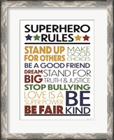 Framed Superhero Rules