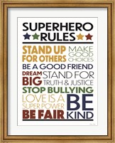 Framed Superhero Rules