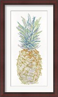 Framed Sketchy Pineapple 1