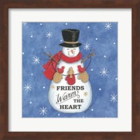 Framed Friends Snowman