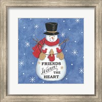 Framed Friends Snowman
