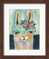 Framed Happy Llama