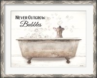 Framed Never Outgrow Bubbles