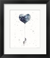 Framed Heart on Balloon