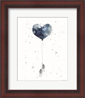 Framed 'Heart on Balloon' border=