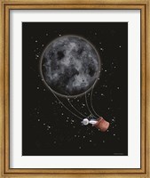 Framed Moon Hot Air Balloon
