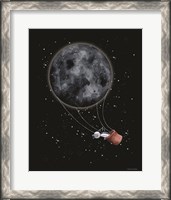 Framed Moon Hot Air Balloon