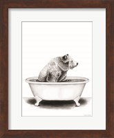 Framed Bear in Tub