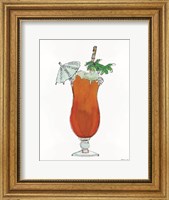 Framed Tropical Cocktail