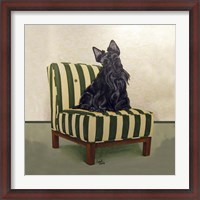 Framed Scottie on Stripes