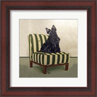 Framed Scottie on Stripes