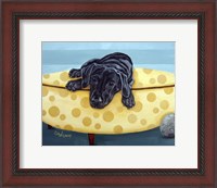 Framed Lab on Yellow