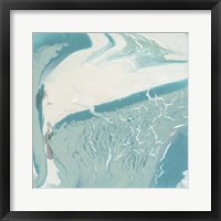 Marbled Aqua II Framed Print
