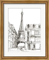 Framed Pen & Ink Travel Studies I