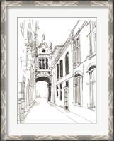 Framed Pen & Ink Travel Studies III