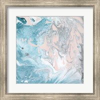 Framed Pastel Swirl I