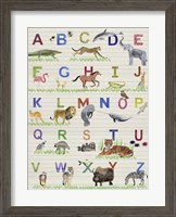Framed Alphabet Animals