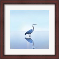Framed Beachscape Heron II