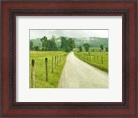 Framed Country Road Photo I
